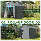 Tangkula 6x6.5/8x6.5Ft Portable Shed