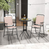 Tangkula 3 Piece Outdoor Bar Set