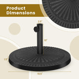 Tangkula 30lbs Umbrella Base