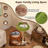 Tangkula Solid Wood Cat Tree