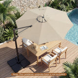 Tangkula 10ft Patio Umbrella with Aluminum Pole