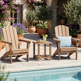 Tangkula 18" Outdoor Adirondack Side Table with Slatted Surface (1/2)