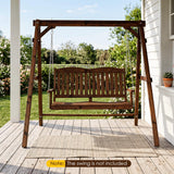 Tangkula 880lbs A-Frame Wood Porch Swing Frame