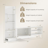 Tangkula TV Stand for TVs up to 50'' for Living Room
