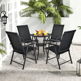 Set of 2 Patio Folding Chairs - Tangkula