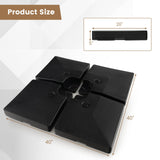 Tangkula 4-Piece 20L Cantilever Offset Patio Umbrella Base