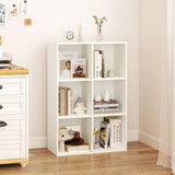 Tangkula 6-Cube Bookcase, Modern Freestanding 3-Tier Bookshelf