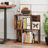 Tangkula 3 Tier Geometric Bookshelf