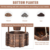 Tangkula Outdoor Wishing Well Water Fountain, 22" x 22" x 45"