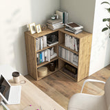 Tangkula 6 Cubes Bookcase, 2-Piece Separable Floor Standing Open Horizontal Bookshelf
