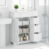 Tangkula Bathroom Floor Cabinet with 4 Drawers for Living Room