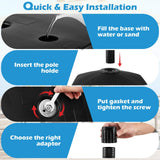 Tangkula hell Shaped Patio Umbrella Base