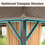 Tangkula 12x14 FT Hardtop Gazebo