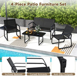 Tangkula 4 Piece Patio Furniture Set