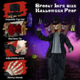 Tangkula Halloween Animatronic Skeleton Bride / Groom