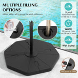 Tangkula 4-Piece Patio Umbrella Base