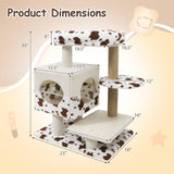 Tangkula 30 Inch Small Cat Tree with Jute Scratching Post