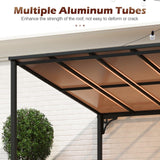 Tangkula 10x13 Ft Lean to Wall-Mounted Gazebo