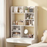 Tangkula Desktop Display Rack with 4 Open Shelves & 4 Cubes