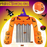 Tangkula 10.4 x 11.6 ft Halloween Inflatable Pumpkin Archway