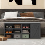 Tangkula Shoe Storage Bench with Padded Cushion
