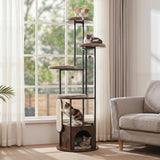 Tangkula Multi-Level Modern Cat Tree Tower with Platforms