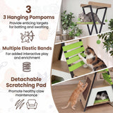 Tangkula 73 Inch Tall Cat Tree Modern Wood Cat Tower