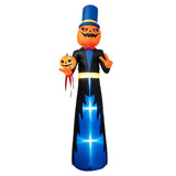 Tangkula 10 FT Animated Halloween Inflatable Pumpkin Gentleman Decoration