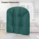 Tangkula Chair Cushions for Dining Chairs 4 Pack, 17.5” x 17”U-Shaped Chair Pads with Polyester Cover