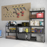 Tangkula 5-Tier Garage Storage Shelves, Heavy Duty Metal Storage Shelving Unit, 35.5" x 12" x 72"