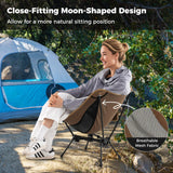 Tangkula Portable Camping Chair Ultra-Lightweight Compact  with Side Pocket