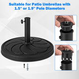 Tangkula Umbrella Base, 31 lbs Capacity Heavy-Duty Patio Outdoor Round Umbrella Stand for 9 ft Umbrella
