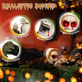 Tangkula Halloween Animated Zombie Groundbreaker, Voice Activated Climbing Zombie with Light up Eyes & Creepy Sound