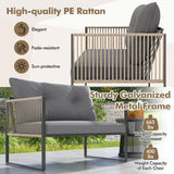 Tangkula 4/8 Pieces Patio Furniture Set