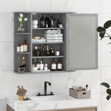 Tangkula Bathroom Medicine Cabinet with Mirror with Mirror, Wall Mounted Bathroom Storage Cabinet