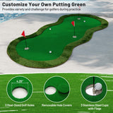 Tangkula 10 FT Golf Putting Green with Realistic Artificial Grass Turf