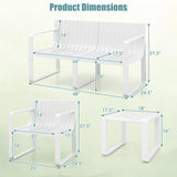 Tangkula 5 Piece Patio Furniture Set