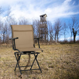 Tangkula 360-degree Swivel Hunting Chair, Multi-Position Folding Stealth Spin Chair
