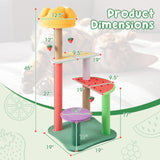 Tangkula Fruit Cat Tree with Scratching Posts