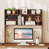 Tangkula Desktop Bookshelf for Computer Up to 32”（6 Shelves）