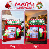 Tangkula 6.5 FT Christmas Inflatable Santa Claus, Lighted Self Inflating Xmas Decoration