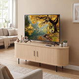 Tangkula Fluted TV Stand for TVs up to 60”