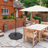 Tangkula 4PCS Patio Cantilever Offset Umbrella Base Weight Stand