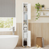 Tangkula 69.5" Narrow Bathroom Cabinet with 2 Doors & Adjustable Shelves (1/2)