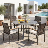 Tangkula Wicker Patio Chairs Set of 4