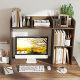 Tangkula 5 Shelves Desktop Bookshelf Multipurpose Storage Organizer