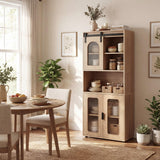 Tangkula 59” Tall Bathroom Floor Cabinet for Kitchen