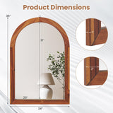 Tangkula Arched Wall Mirror