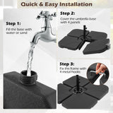 Tangkula Umbrella Base Set of 4,