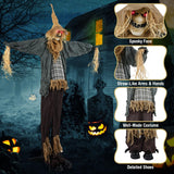 Tangkula 7 FT Halloween Decoration Animated Standing Scarecrow